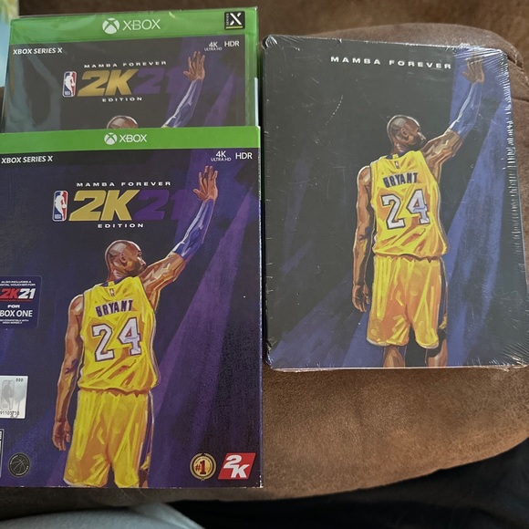 NBA 2K21 Mamba Forever Kobe SteelBook Cover case With game for Xbox Series X - Picture 3 of 5